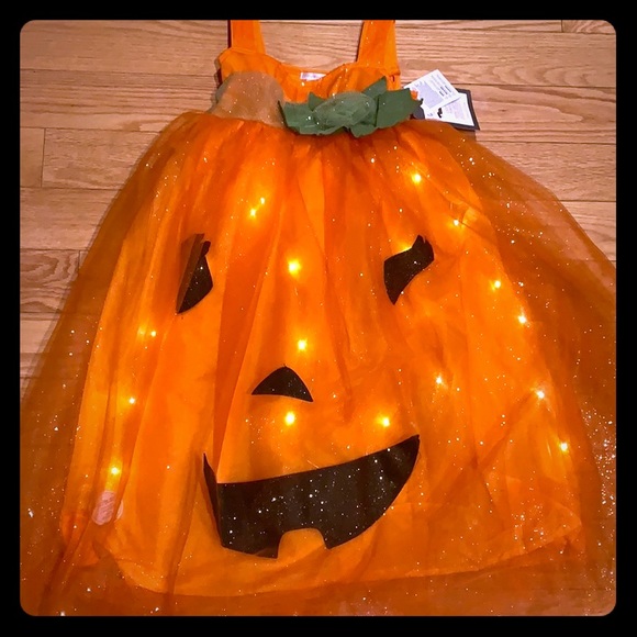 Pottery Barn Kids Other - Pottery Barn Kids Light Up Pumpkin Tutu Costume